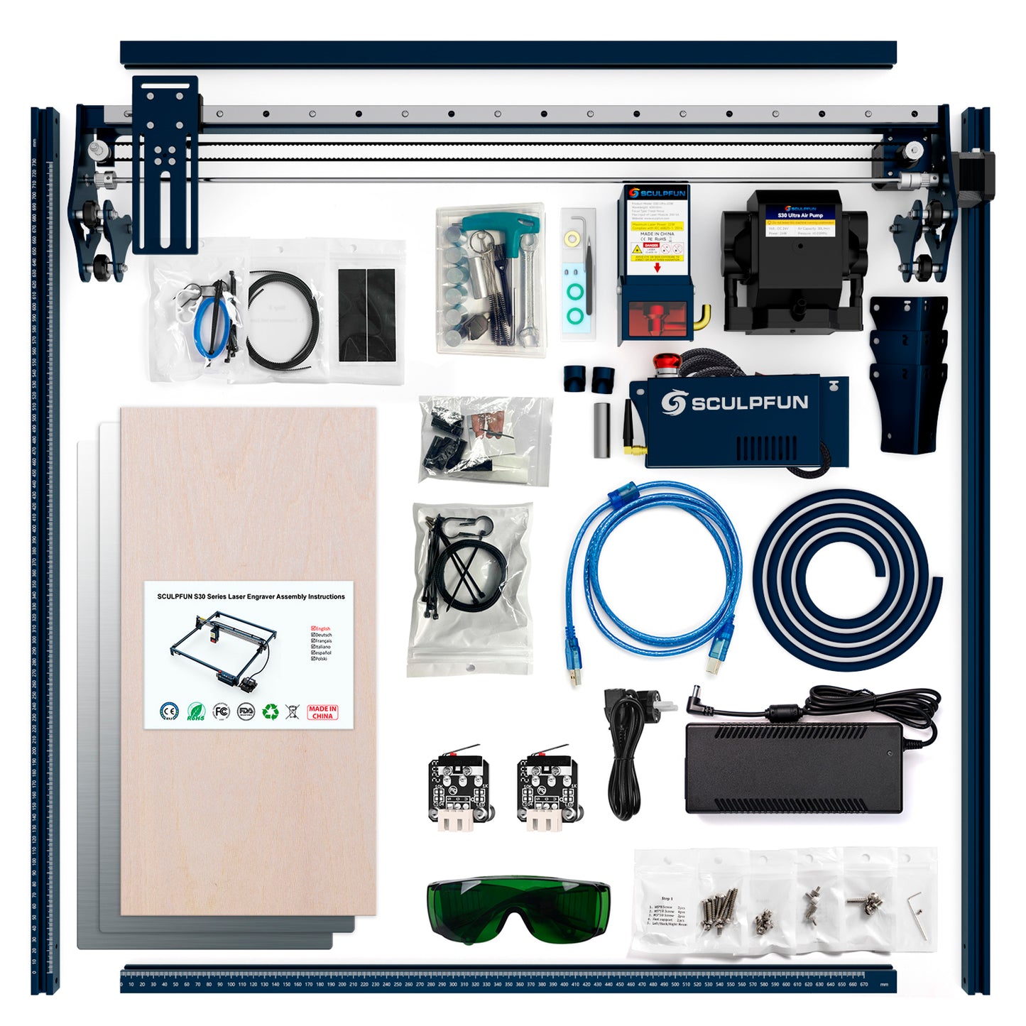 Kit Grabadora Láser SCULPFUN S30 ULTRA 33W