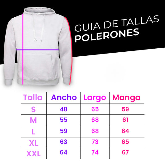 Polerón para Estampar Sublimable con Gorro Varias Tallas