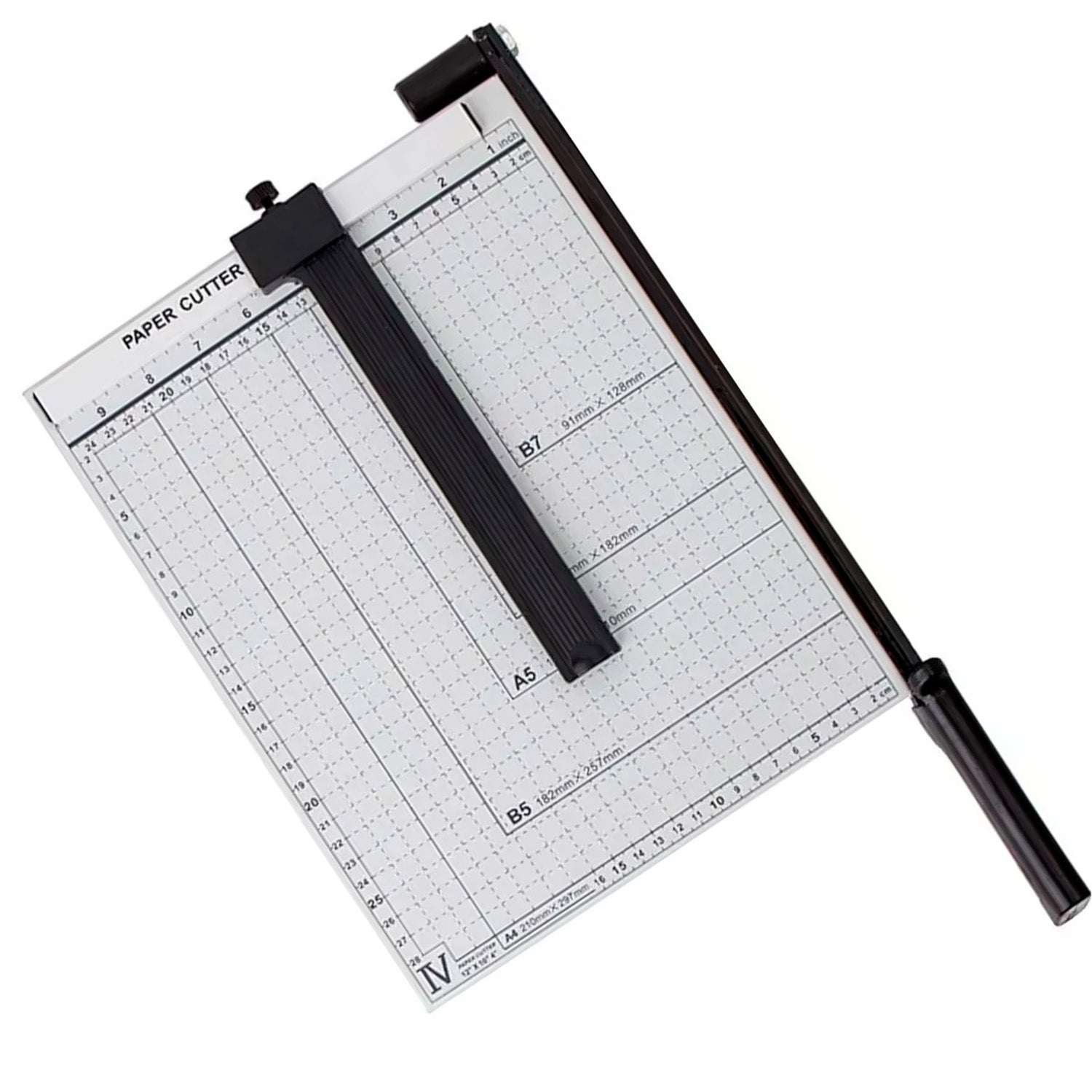 HLR Cortador de papel de guillotina, cortadora de papel de guillotina,  cortadora de etiquetas adhesivas fotográficas, cortador de papel manual  pequeño
